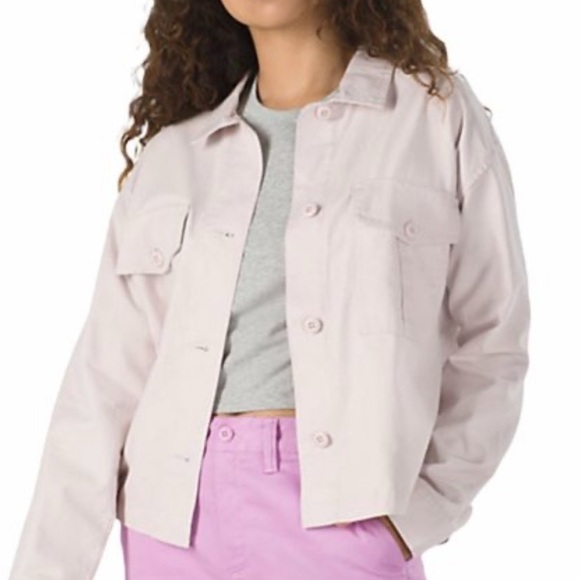 Vans Jackets & Blazers - Vans Pale Pink Utility Jacket NWT